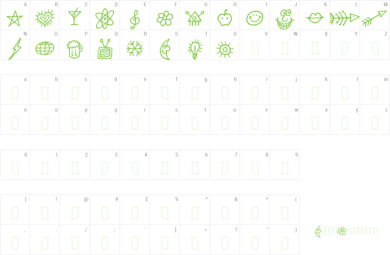 Font Dancin Alts LET preview